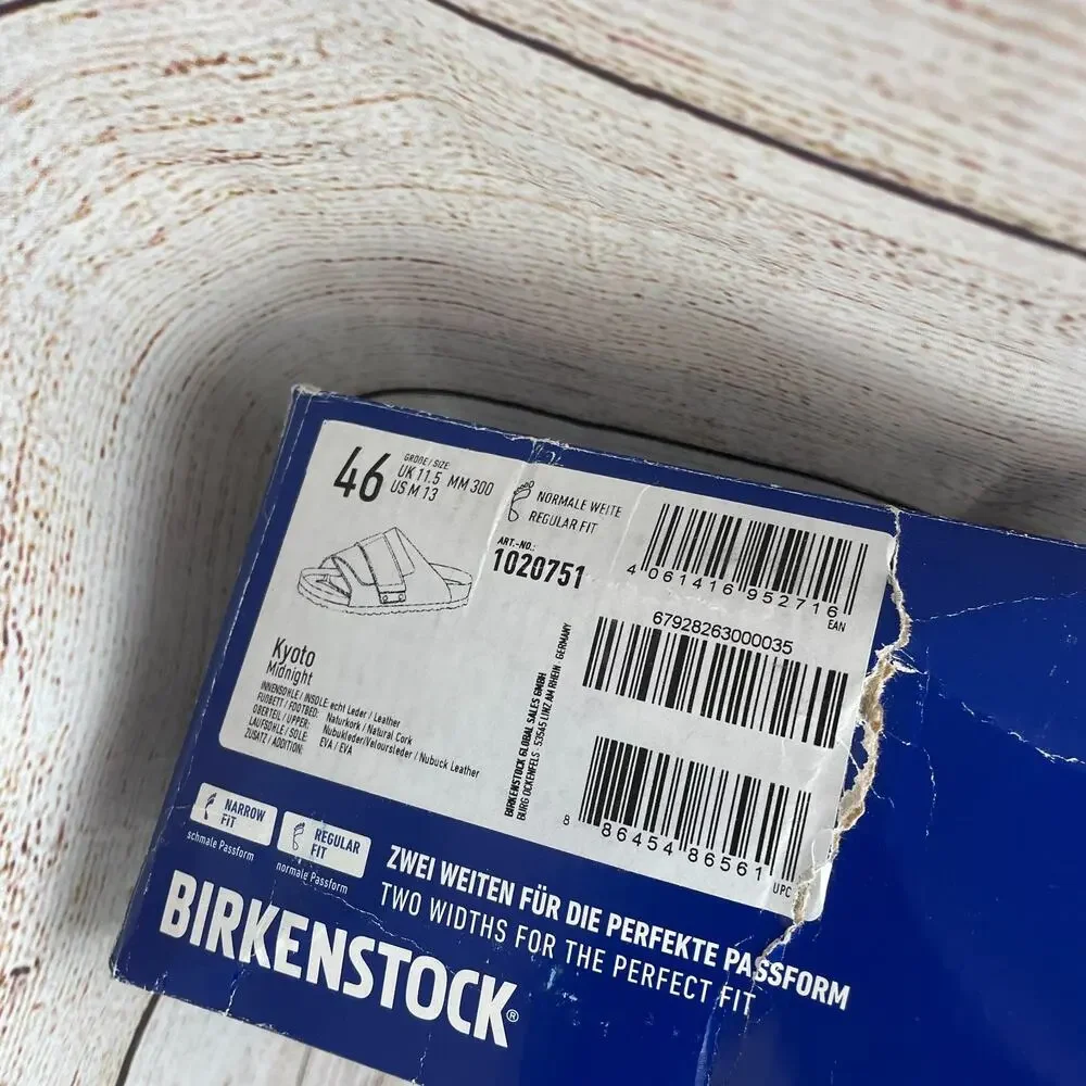 Birkenstock Kyoto Mens EU 46 US 13 Regular Sandals Black
